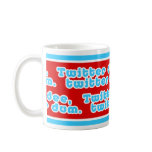Twitter Dee Twitter Dum Mug  (red bgrnd)