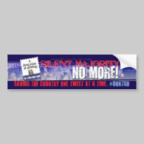 Twitter #dontgo Bumper Sticker bumper stickers