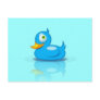 Twitter Duck Postcard