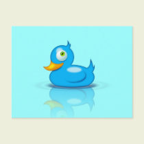 Twitter Duck postcards