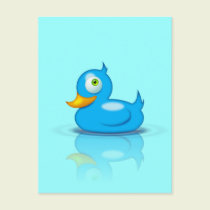Twitter Duck postcards