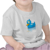 The perfect Digital Rubber Duck for Twitter people and other micro-bloggers (or Smurf aficionados)! It's not only cute, but blue too! Twitter Duck T Shirts