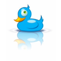 The perfect Digital Rubber Duck for Twitter people and other micro-bloggers (or Smurf aficionados)! It's not only cute, but blue too! Twitter Duck Tshirts