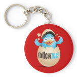 Twitter Egg Key Chain