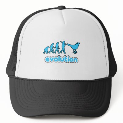 Twitter evolution mesh hat by megedsh