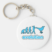 Twitter evolution key chain
