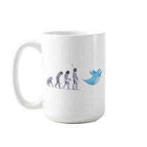 Twitter Evolution Coffee Mugs
