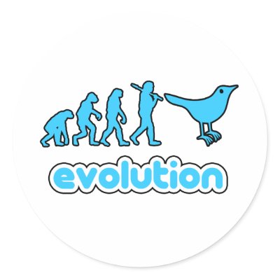 Twitter evolution round stickers by megedsh