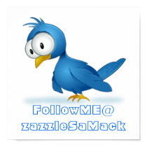 Twitter Follow Me @ Your User Name posters