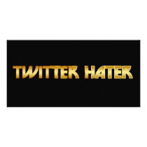 Twitter Hater photo cards