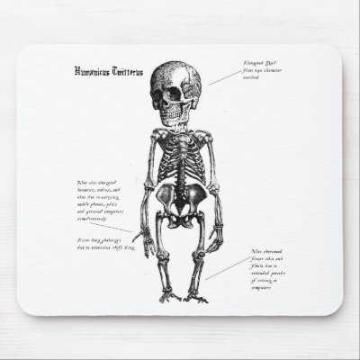 Twitter Humanoid Mouse Mat by CathieT