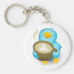 Twitter Mania - Bird cooking.. Key Chains