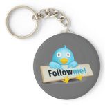 Twitter Mania - Follow Baby Bird Key Chains