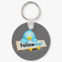 Twitter Mania - Follow Baby Bird keychains by journeyclose Twitter Mania - Follow Baby Bird keychains