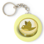 Twitter Mania - Twitter Gold Keychain