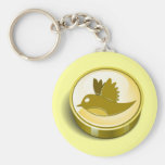 Twitter Mania - Twitter Gold Keychain