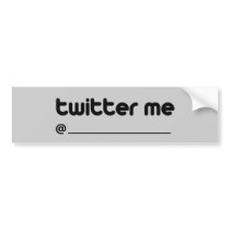 twitter me @ bumper stickers by Shirtuosity twitter me @ bumper stickers