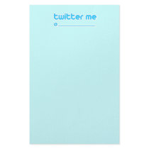 twitter me @ stationery by TwitterShirts twitter me @ stationery