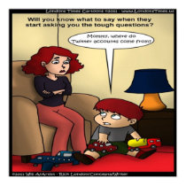 Twitter Moms The Tough Questions Funny Poster