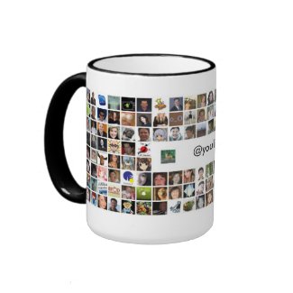 Twitter Mosaic Mug - Customized mug