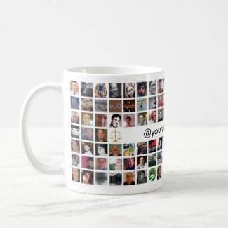 Twitter Mosaic Mug - Customized mug