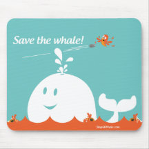 Twitter Mousepad - Fail Whale - Save the Whale