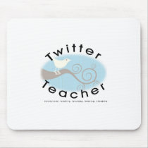 Twitter Teacher mousepads