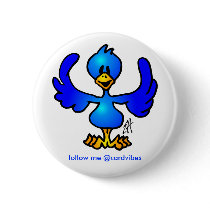 Twittering blue Bird buttons by cardvibes Twittering blue Bird buttons