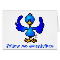 Twittering blue Bird cards