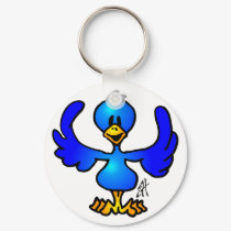 Twittering blue Bird keychains by cardvibes Twittering blue Bird keychains