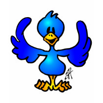 Twittering blue Bird