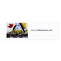TwitterQueens, www.twitterqueens.net business cards