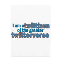 Twitterverse Twittizen postcards