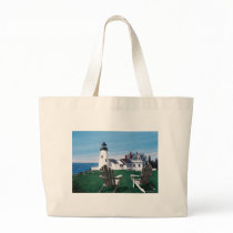 Two Adirondack Chairs at Pemaquid Lighthouse bags