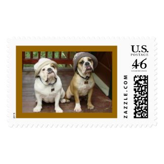 Two Adorabulls! stamp