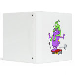 Two aliens standing on a rover scared binders