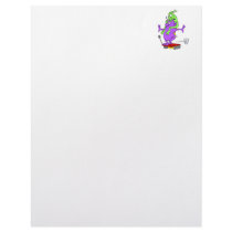 Two aliens standing on a rover scared customized letterhead