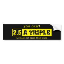 Two and a Half Triple Motocross Bumper Sticker