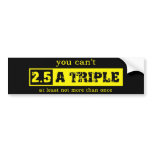 Two and a Half Triple Motocross Bumper Sticker