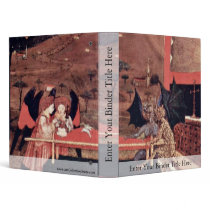 Two Angels And Two Devils Argue Before An Altar To 3 Ring Binder