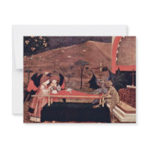 Two Angels And Two Devils Argue Before An Altar To Personalized Announcements