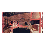 Two Angels And Two Devils Argue Before An Altar To Personalized Photo Card