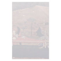 Two Angels And Two Devils Argue Before An Altar To Personalized Stationery