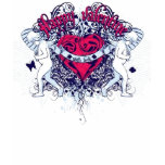 two angels &amp; heart t-shirt