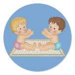 Two Baby Boys Stickers stickers