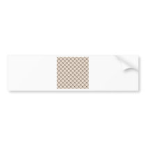 Two Bands Small Diamond - Black on Almond Bumper Sticker