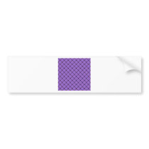 Two Bands Small Diamond - Black on Amethyst Bumper Stickers