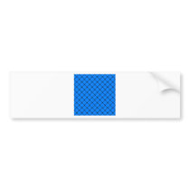 Two Bands Small Diamond - Black on Azure Bumper Sticker