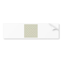 Two Bands Small Diamond - Black on Beige Bumper Sticker
