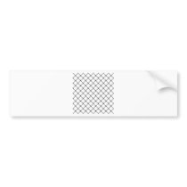 Two Bands Small Diamond - Black on White Bumper Sticker